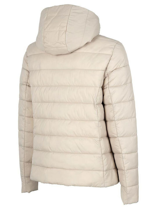 Women's Short Puffer Jacket for Winter White