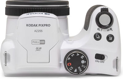 Kodak Astro Zoom AZ255 Компактен Фотоапарат 16МР Оптично Увеличение 25x с Екран 3" и Видео Резолюция 1280 x 720 пиксели Бял