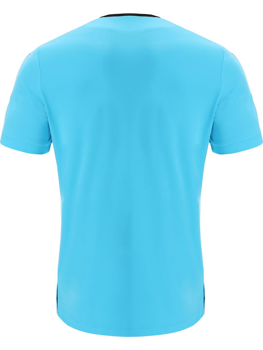 Frisk Tricou De Echipament Pentru Bărbați De Arbitri De Fotbal Neon Albastru Ceresc