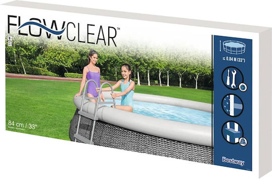 Bestway Plastic Pool Ladder Height 84cm Gray