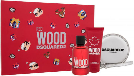 Dsquared2 Red Wood Γυναικείο Σετ με Eau de Toilette 3τμχ