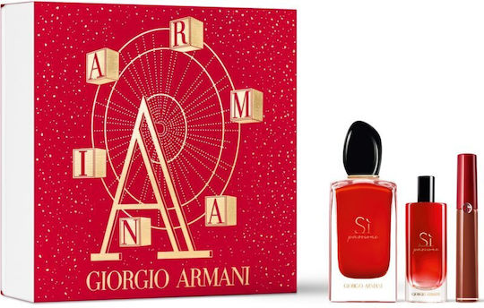 Giorgio Armani Sì Passione Gift Women's Set with Eau de Parfum and Mini Perfume 3pcs