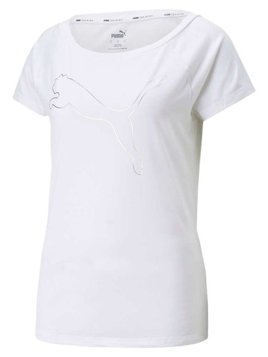 Puma Feminin Sport Tricou Alb