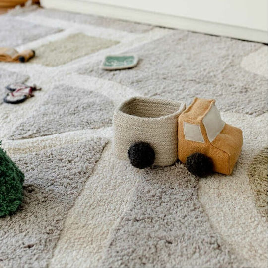 Lorena Canals Kinder Aufbewahrungskorb aus Stoff Mini Trucks Mehrfarbig 21x8x14cm 2Stück