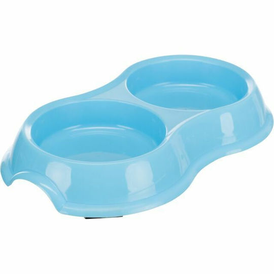 Trixie Kunststoff Schalen Futter & Wasser für Hund & Katze auf Basis von 2x 200ml 11cm in Rosa Farbe