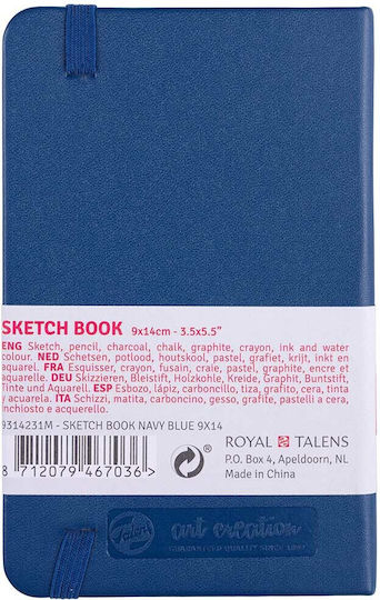 Royal Talens Sketchbook Art Creation Navy Blue 9x14cm 80 Sheets 14-