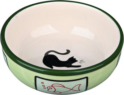 Trixie Keramiknapf für Katzen Futter- & Wassernapf Blau 350ml 13cm