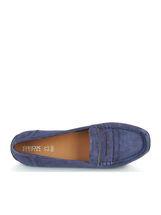 D Kosmopolis Γυναικεία Loafers σε Navy Μπλε Χρώμα