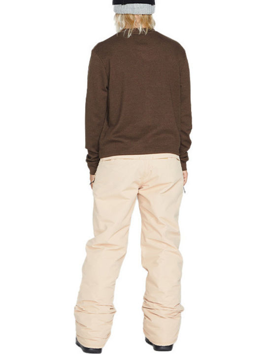 Volcom Frochickie H1252303-SAN Women's Trousers for Ski & Snowboard Beige