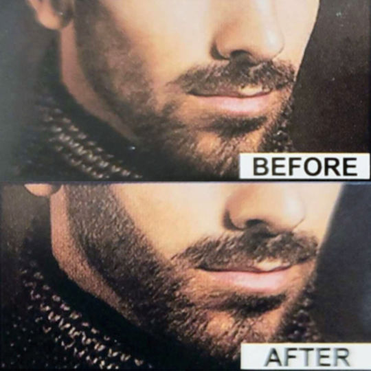 Qure Dye Beard & Sibeburns 4 Tips Pen Black 5gr