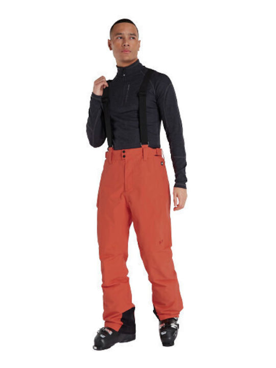 Protest Owens 4791900-915 Men's Dungarees for Ski & Snowboard Orange