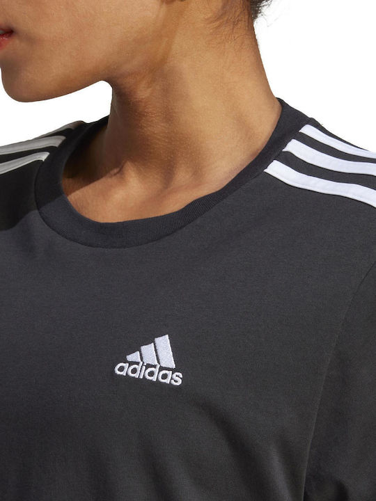 Performance Women's Athletic Crop Top Short Sleeve Black