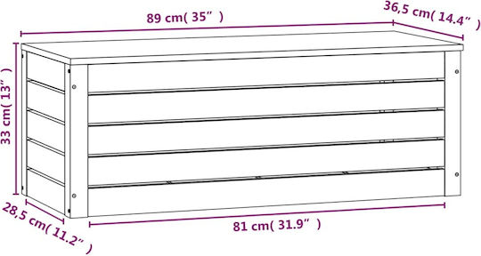 vidaXL Masiv Trunchi decorativ Lemn Maro 89x36.5x33buc