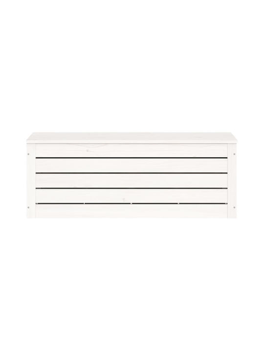 vidaXL Wooden Decorative Trunk White 89x36.5x33cm