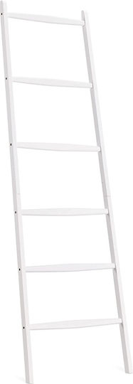 Navaris Scară de Baie cu 6 Locuri De Podea ​56x170cm Albă