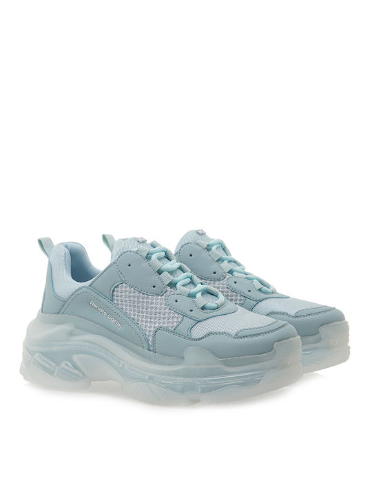 Renato Garini Damen Chunky Sneakers Hellblau