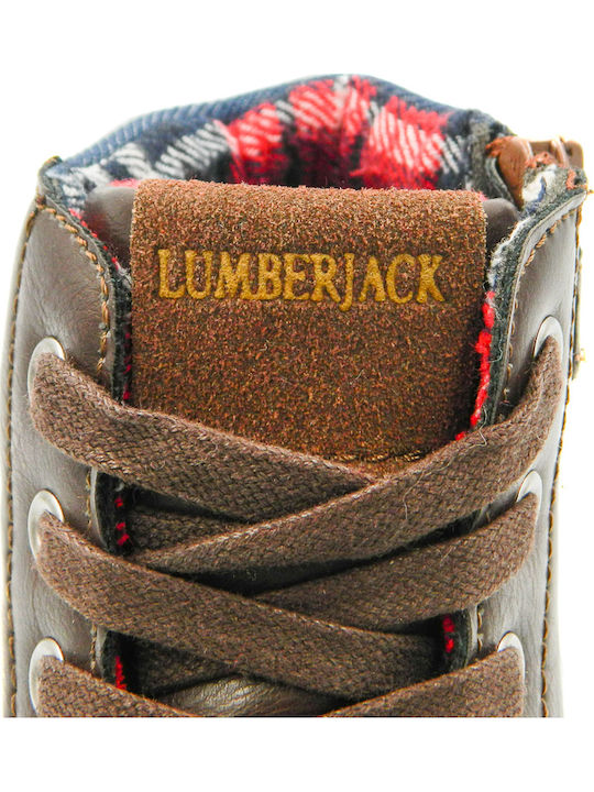 Kids Boots with Laces Brown