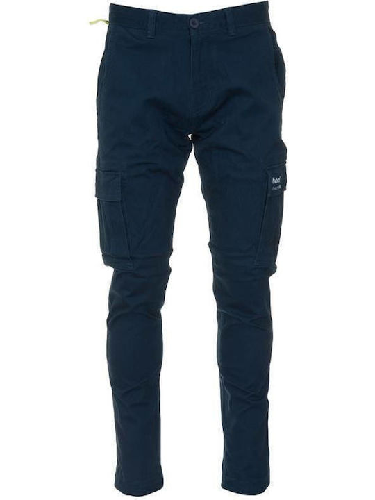 Hoof Men's Trousers Cargo Elastic Navy Blue