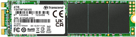 Transcend MTS830S SSD 4TB M.2 SATA III