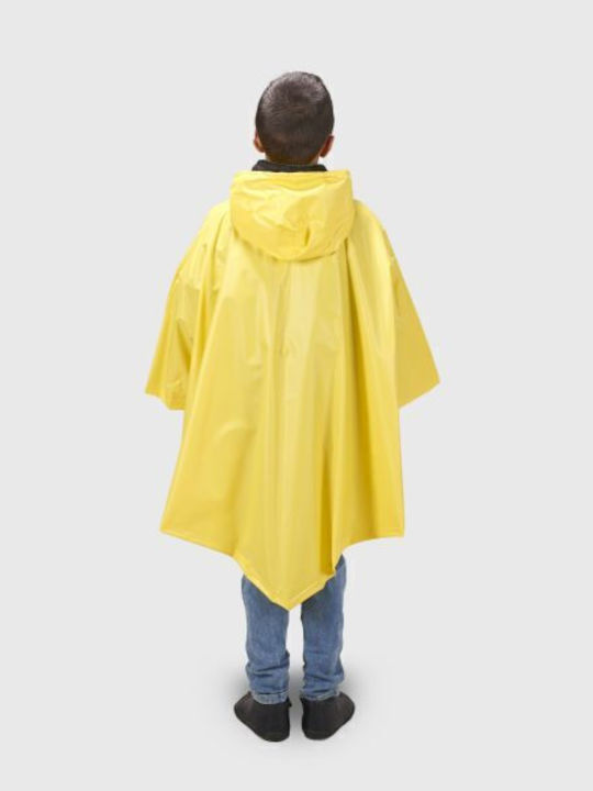 Jumper Geacă Impermeabilă Pentru Copii Casual Lungă Cu Glugă Galbenă