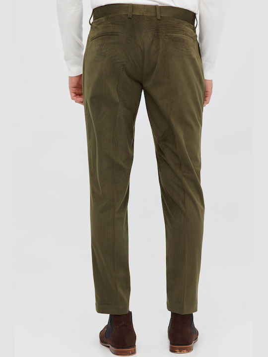 Aristoteli Bitsiani Men's Trousers in Relaxed Fit Khaki