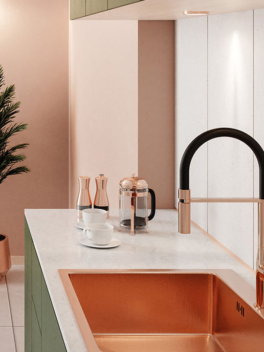 Laveo Pola U-Shaped Kitchen Faucet Counter Gold
