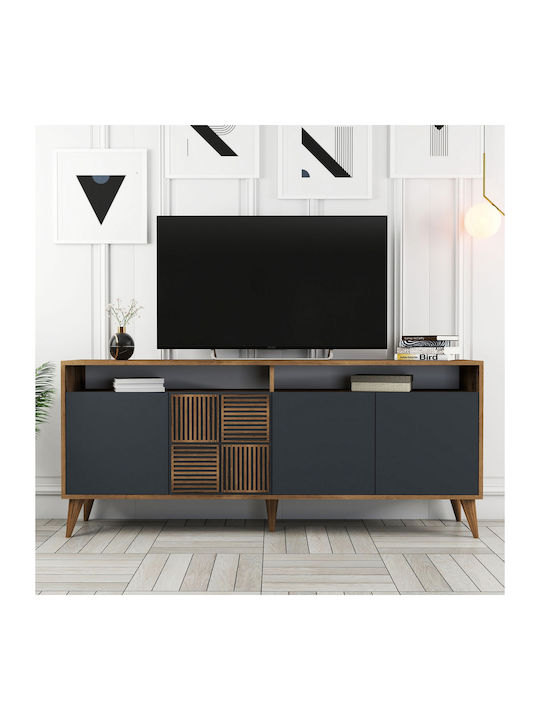 Bufet Milan Walnut / Anthracite 180x35x78.6cm