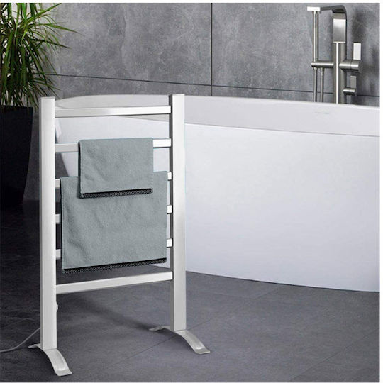 Bakaji Elektrischer Handtuchhalter 100W 96x53cm Silber