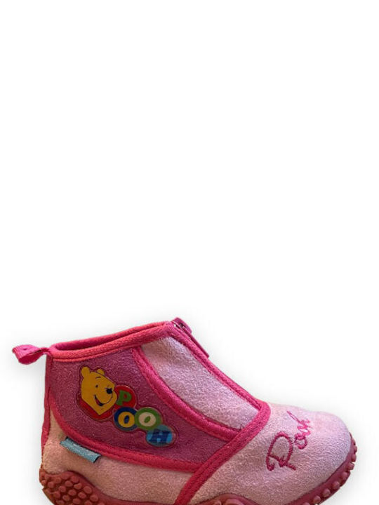 Children's House Slippers for Girl Winnie The Pooh Pink