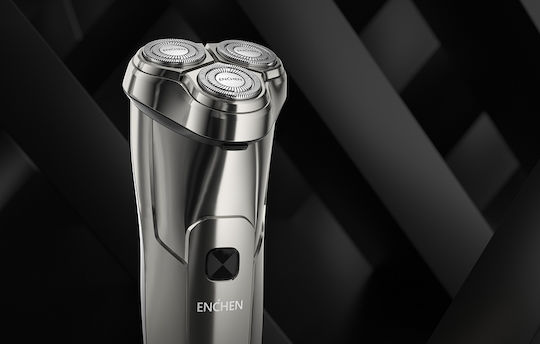 Enchen 3S Electric Shaver Grey Περιστρεφόμενη Ξυριστική Μηχανή Προσώπου Επαναφορτιζόμενη