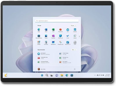 Microsoft Surface Pro 9 13" Таблет с WiFi (8ГБ/256ГБ/i5-1235U/W11 Начало) Платинен поток