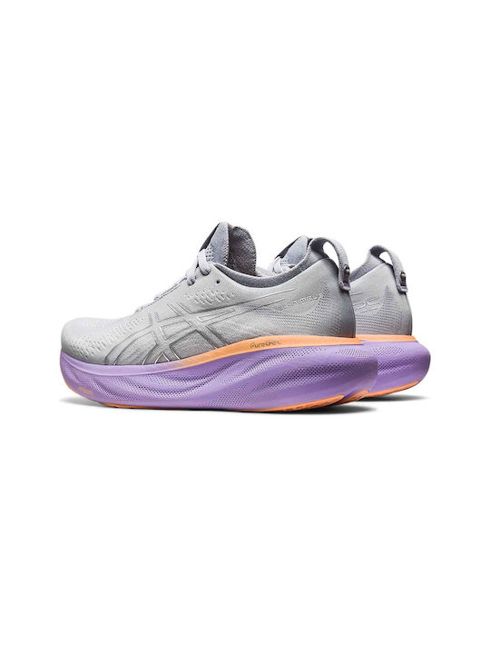Gel-Nimbus 25 Damen Sportschuhe Laufen Piedmont Grey / Pure Silver