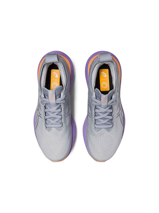 Gel-Nimbus 25 Damen Sportschuhe Laufen Piedmont Grey / Pure Silver