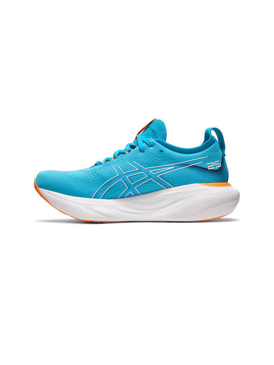 Gel-Nimbus 25 Sport Shoes Running Island Blue / Sun Peach