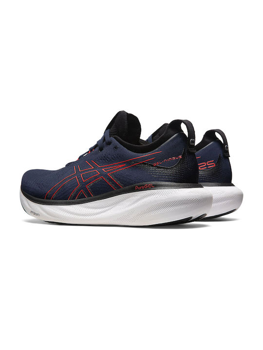 Gel-Nimbus 25 Sport Shoes Running Midnight / Electric Red