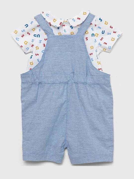 Guess Babystrampler Kurzärmelig Hellblau