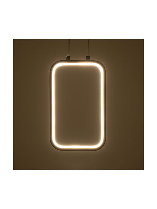 GloboStar Deroba Κρεμαστό Φωτιστικό Χρυσό LED 16x25.5εκ.