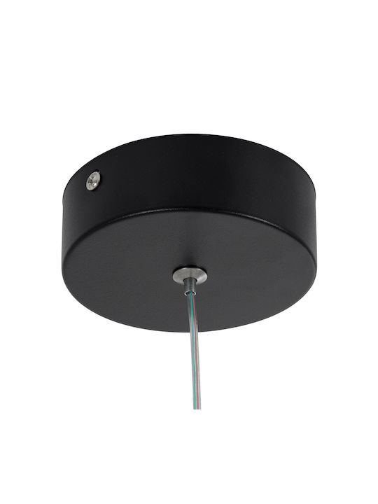 GloboStar Ceroba Lumină Suspendată Neagră LED cu Lumină Bianco Reglabilă 22x22x22cm