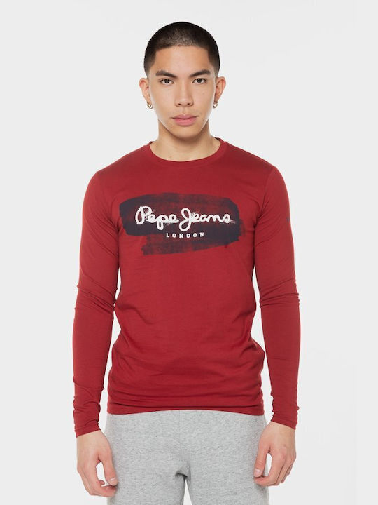 Pepe Jeans Seth Men's Long Sleeve Blouse BORDO