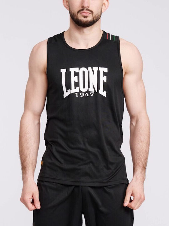 Leone Sleeveless Shirt AB226 for Boxing Black