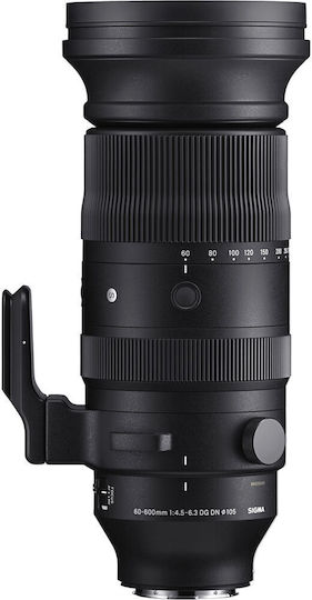 Sigma Full Frame Camera Lens 60-600mm f/4.5-6.3 DG DN OS Standard Zoom for Leica L Mount Black