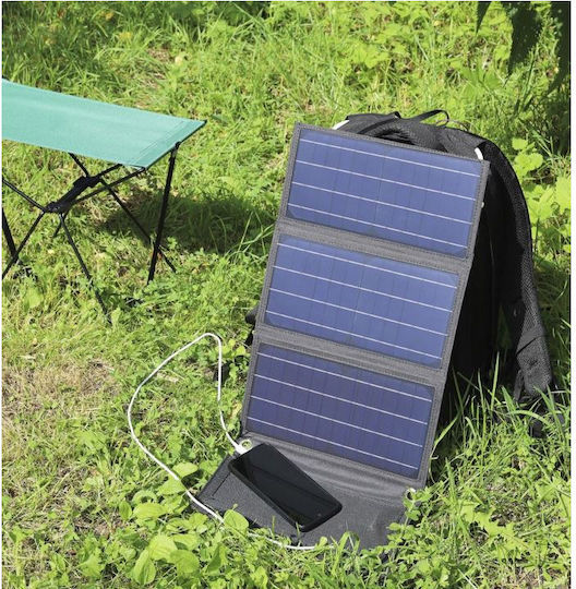 Technaxx TX-207 Foldable Solar Panel Charger 21W with USB Output for Portable Devices