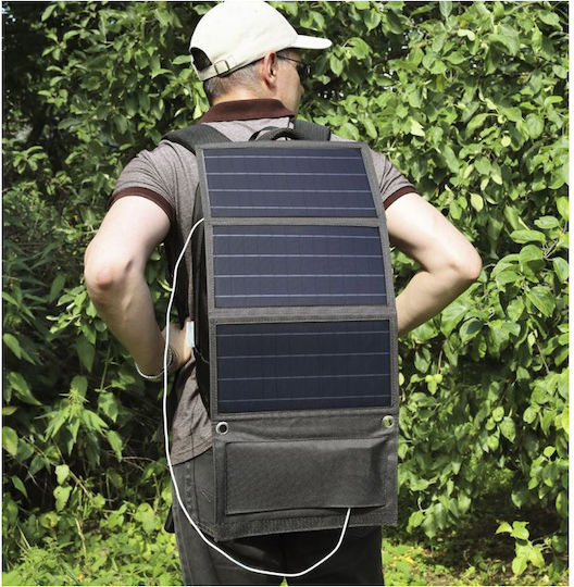 Technaxx TX-207 Foldable Solar Panel Charger 21W with USB Output for Portable Devices