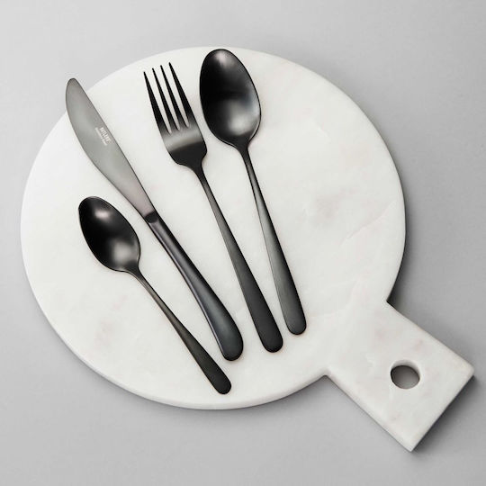 Butlers Kings Besteckset Edelstahl Schwarz 4Stück