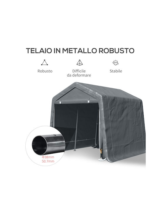 Outsunny Gazebo Garten Gray 2.8x2.4m