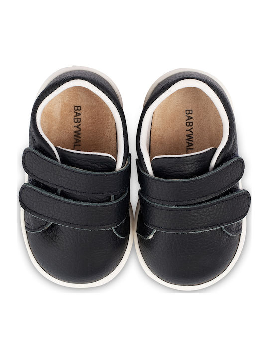 Babywalker Βαπτιστικά Δερμάτινα Sneakers Navy Μπλε