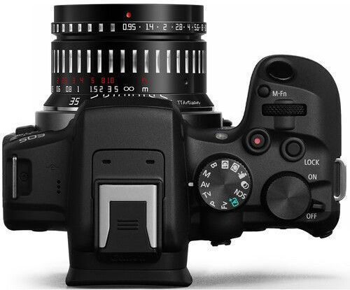 Crop Obiectiv Foto 35mm f/0.95 Fix pentru Montura Canon RF Black
