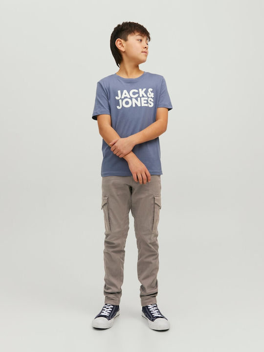 Jack & Jones Pantaloni cargo copii din material textil Gri