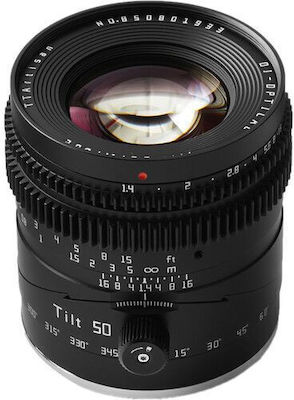 TTArtisan Full Frame Camera Lens 50mm f/1.4 Tilt-Shift for Canon RF Mount Black