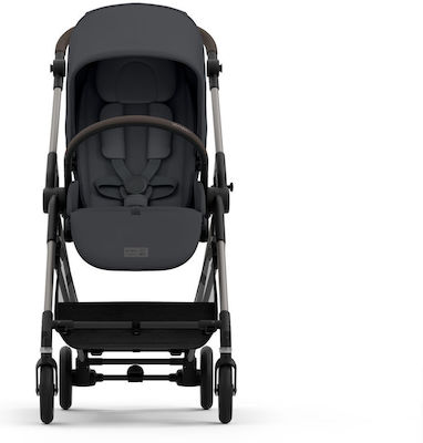 Cybex Melio Adjustable Baby Stroller Suitable for Newborn Monument Grey 5.9kg